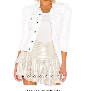 White Retrofete Jean Jacket. Size S. Worn & washed but in good condition.